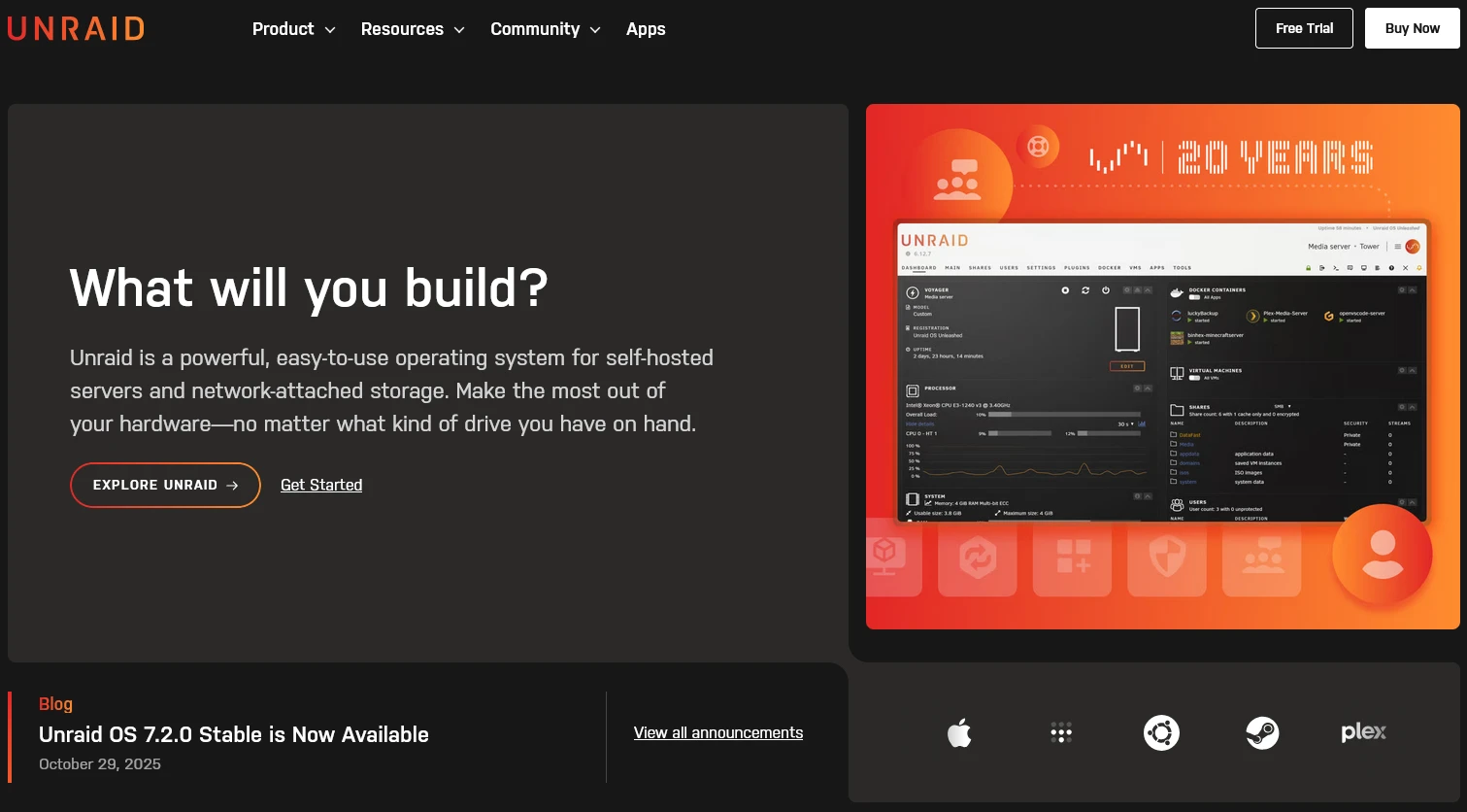 unRAID NAS Server Pro 7.2.0 Crack unRAID NAS Server Pro 7.2.0 Crack
